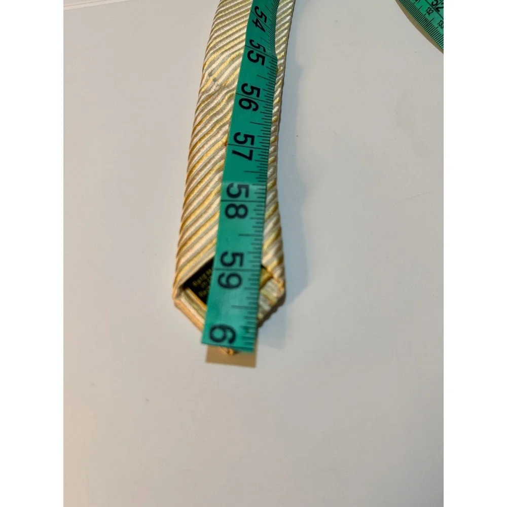 Donald J Trump Silk Tie‎ Lot Sz OS Gold Purple Striped Signature Collection 2pc
